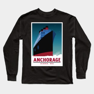 Anchorage, Alaska, USA Ship Long Sleeve T-Shirt